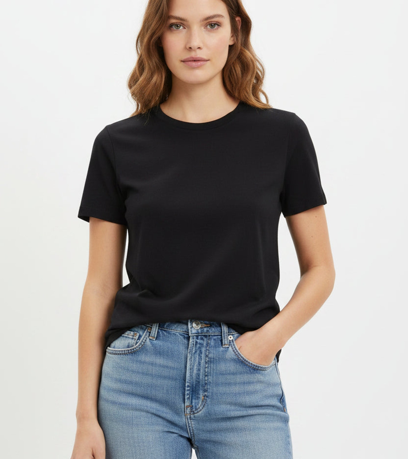 Rag & Bone The Jersey Tee Black Short Sleeve Crewneck T-Shirt Women's Medium